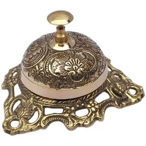 Antique Brass Nautical Crab Desk Bell: A Charming Addition to Reception Areas, Office Desks, and a Perfect Tabletop Wedding Gift