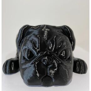 Doggy Planter | Pug Planter Gift Idea, Bar Decor, Table Decor, Plant Gift Idea, Cute Succulent Planter, any canine/dog/Pug and plant lover! (Twinkling Black)