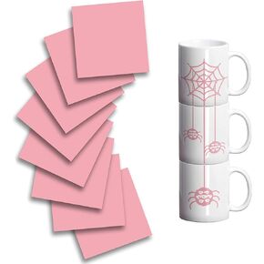 KASYU Sublimation Transfer Ink Sheets for Cricut Mug Press, 12PCS Transfer Paper for Sublimation, 12x11.8Inch Solid Color Pre-Printed Sublimation Paper