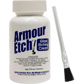 10 oz. Armour Etch Glass Etching Cream with Application Brush