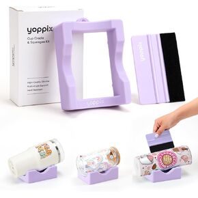 Silicone Cup Cradle, Cup Cradle for Tumblers for Apply UV DTF Decals/Apply Vinyl Decals/Sublimating Tumblers, Hanging Storage for DIY Your Craft