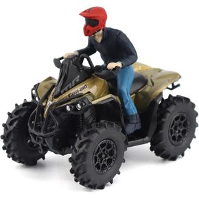 Diecast Masters BRP Bombardier Models 1:32 Scale Diecast Replica Can-Am Renegade X mr 1000R, Liquid Titanium & Magma Red | Item 60010