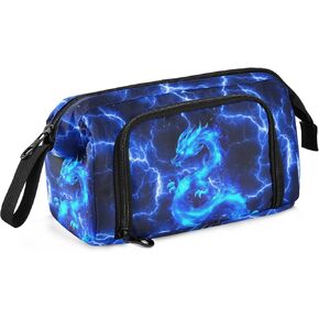 Dragon Large Pencil Case Organizer Multifunctional Big Pencil Pouch With Compartments Simple Stationery Pen Bag With Zipper