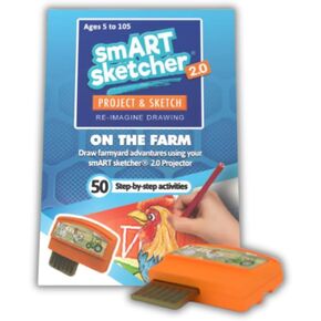 Smart Sketcher 2.0 Activity Cartridge, On The Farm, 50 Step-by-Step Activities, Ages 5+