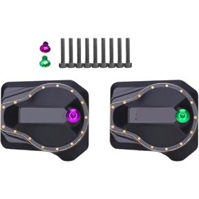 for AMK for TRX4 for Portal Axle Housing Brass Diff for Cover with Oiling Hole, for Front for and for Rear Axle Housing Covers for 1/10 for RC for Crawler Car for TRX4