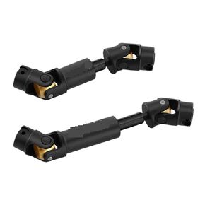 for GLOBACT for TRX4M for Drive for Shaft for Center DriveShaft 1/18 for RC for Crawler Accessories (2Pcs)(Silver)