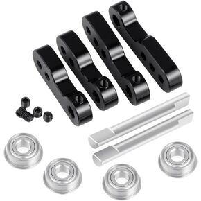 ل Mibidao للارتباط الثابت الألمنيوم للتوجيه للخدمة للتركيب مع المحامل ل 1/10 RC CAR ل tamiya ل clod buster 4 × 4 × 4 للأجزاء