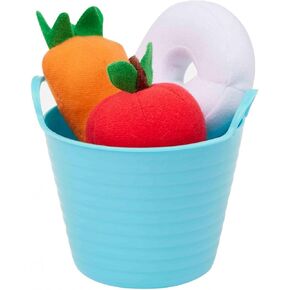 LeMieux Toy Pony Treat Bucket - Soft Fabric Apple, Carrot & Mint Treats - Hook & Loop Fastenings Attach to Inside of Toy Pony's Mouth - Suitable for Ages 3+