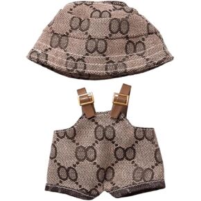 17cm Clothes Set(NO Doll),Hat & Overalls Set for 17cm Accessories Suit,Stylish Adorable Dolls Clothes Accessories,Cute Clothes for Dress up Unique Style (Style B)