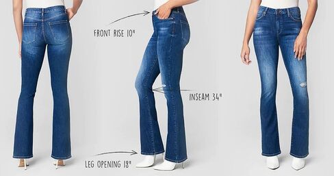 [BLANKNYC] Womens Luxury Clothing High Rise Mini Boot Cut Five Pocket Jeans, Stylish & Trendy Pants, The Hoyt in Saudi Arabia