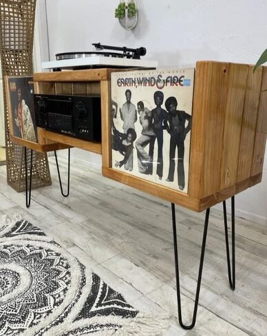 Flip-Thru Record Player Stand and Vinyl Record Storage in Saudi Arabia
