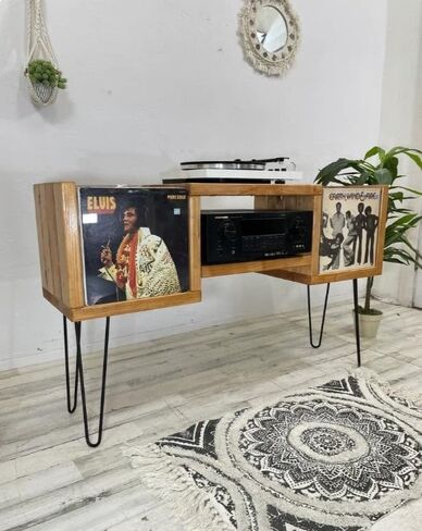 Flip-Thru Record Player Stand and Vinyl Record Storage in Saudi Arabia