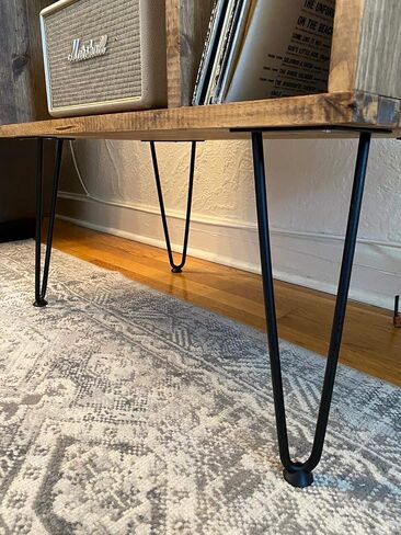 Table For Record Player Stand Cabinet MCM Mid Century Modern with Hairpin Legs in Saudi Arabia