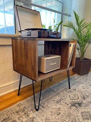 Table For Record Player Stand Cabinet MCM Mid Century Modern with Hairpin Legs in Saudi Arabia