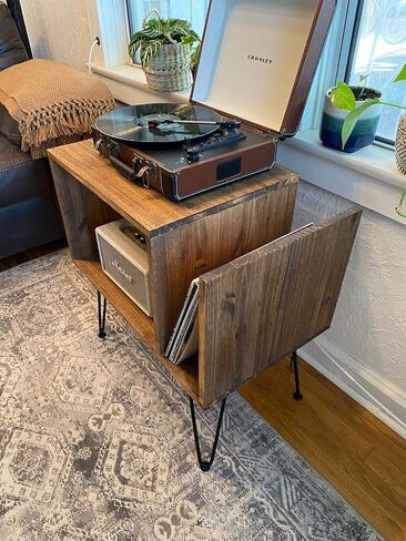 Table For Record Player Stand Cabinet MCM Mid Century Modern with Hairpin Legs in Saudi Arabia
