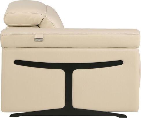 Blackjack Furniture Riccardo Top Grain Italian Leather Beated 6 Reclining 3 قطع مع أريكة جلوس فاخرة حديثة ، Loveeat و Crast for Living Room ، 7.6-HT-3pc ، رمادي فاتح in Saudi Arabia