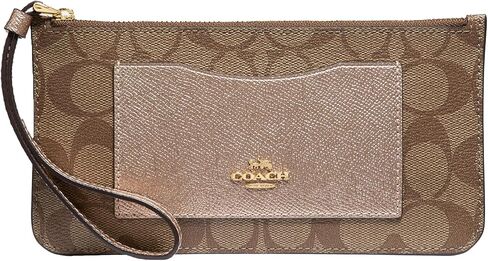 Coach Signature PVC Zip Top Wallet in Kuwait