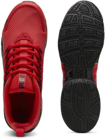 PUMA Men's Voltaic EVO Sneaker, Club Navy Black-Electric Lime, 11 in Saudi Arabia