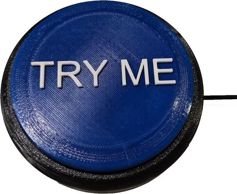 Try Me | Animatronic Step Pad | Button for Animatronics | Animatronic Switch | Skelly Button | Animatronic Button | Try Me Button (Red Button, 20 Foot Cable) in Saudi Arabia