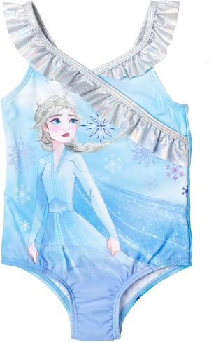 Disney Frozen Princess Anna Elsa Toddler Girls One Piece Bathing Suit Tie Dye Multicolor 2T in Saudi Arabia