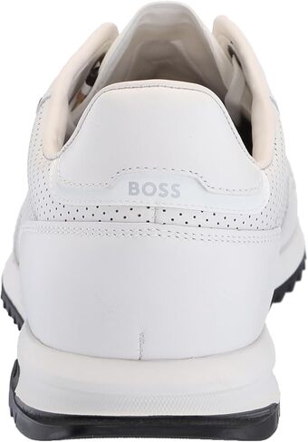 BOSS Men's Zayn Low Profile Leather Mesh Sneaker in Kuwait
