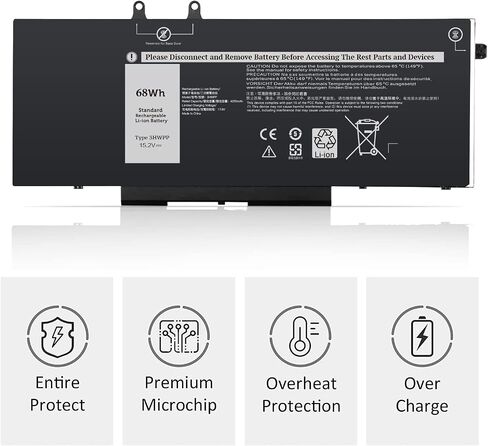 AMANDA G5M10 Battery 7.4V 51WH Replacement for Dell Latitude E5550 E5450 Notebook 15.6 inch 0WYJC2 8V5GX in Saudi Arabia