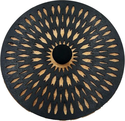 Handmade tortilla warmer - Hand-engraved and hand-made parota wood tortilla holder Made in Mexico by artisans in Olinala Guerrero (Mandala) (Black Mandala) in Saudi Arabia