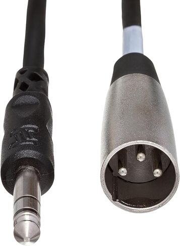 كابل توصيل متوازن من Hosa STX-110M 1/4 بوصة TRS إلى XLR3M، 10 أقدام in Saudi Arabia
