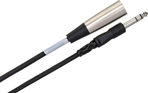 كابل توصيل متوازن من Hosa STX-110M 1/4 بوصة TRS إلى XLR3M، 10 أقدام in Saudi Arabia