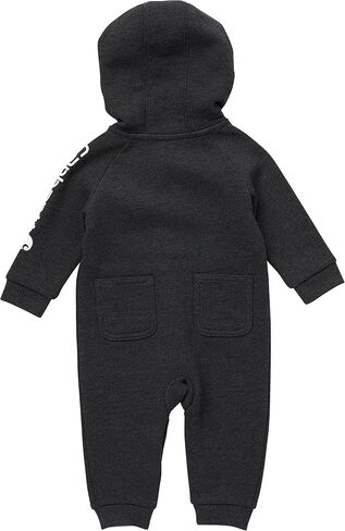 Carhartt Baby Boys' Long-Sleeve Hooded Zip-Up Footless Jumpsuit One-Piece Hoodie, Mossy Oak Country DNA Camo, 3M in Saudi Arabia