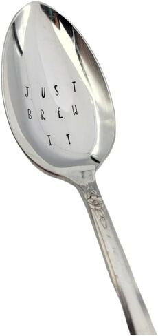 Just Just Brew It يدويًا مختومًا من Silverplate silverpoon in Kuwait