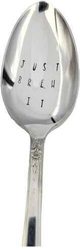 Just Just Brew It يدويًا مختومًا من Silverplate silverpoon in Kuwait