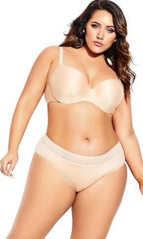 City Chic Women's Apparel Women's City Chic Plus Size Bodycon Ct Bra Latte in Saudi Arabia