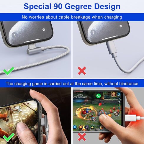 كابل شحن متعدد 100 واط 4 في 2 لشاحن ساعة Apple - ساعة سفر 90 درجة وشاحن هاتف مع منفذ Lightning/Type C/Micro USB متوافق مع جميع أجهزة iWatch iPhone MacBook iPad Galaxy S23 in Kuwait