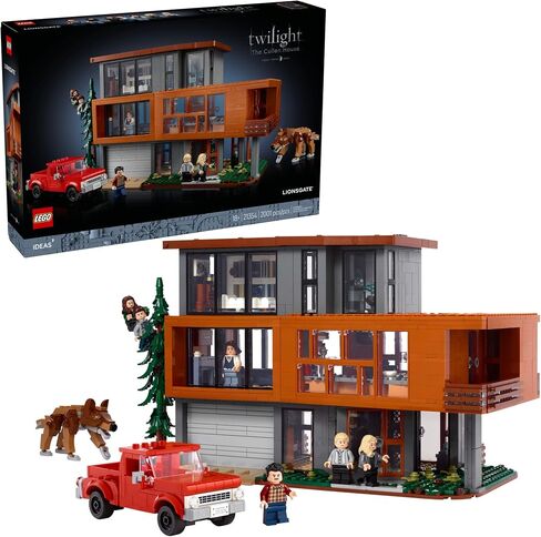 LEGO Ideas Twilight The Cullen House - Collectible Set for Adults 18+ - DIY Fantasy Craft for Book Lovers - Edward, Bella, Jacob + 4 More Minifigures - Gift Idea for Fans of The Movies - 21354 in Saudi Arabia