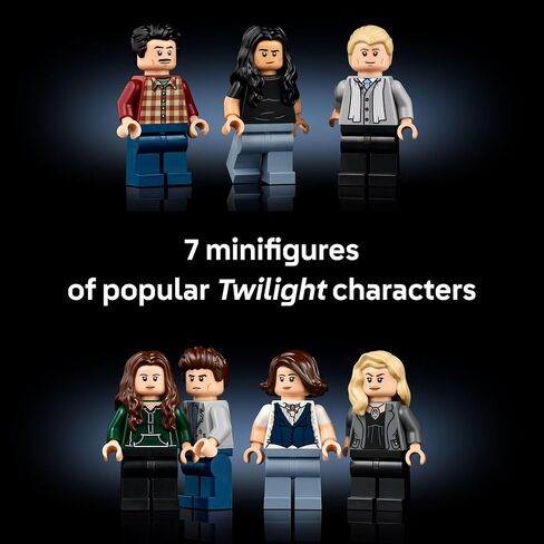 LEGO Ideas Twilight The Cullen House - Collectible Set for Adults 18+ - DIY Fantasy Craft for Book Lovers - Edward, Bella, Jacob + 4 More Minifigures - Gift Idea for Fans of The Movies - 21354 in Saudi Arabia