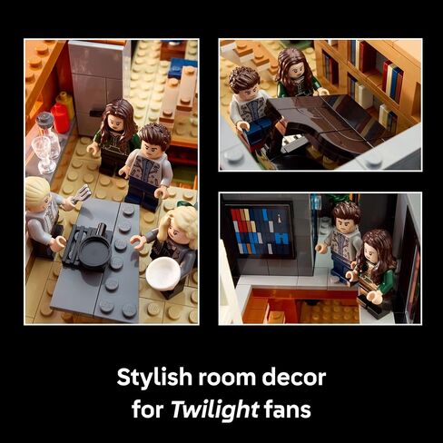 LEGO Ideas Twilight The Cullen House - Collectible Set for Adults 18+ - DIY Fantasy Craft for Book Lovers - Edward, Bella, Jacob + 4 More Minifigures - Gift Idea for Fans of The Movies - 21354 in Saudi Arabia