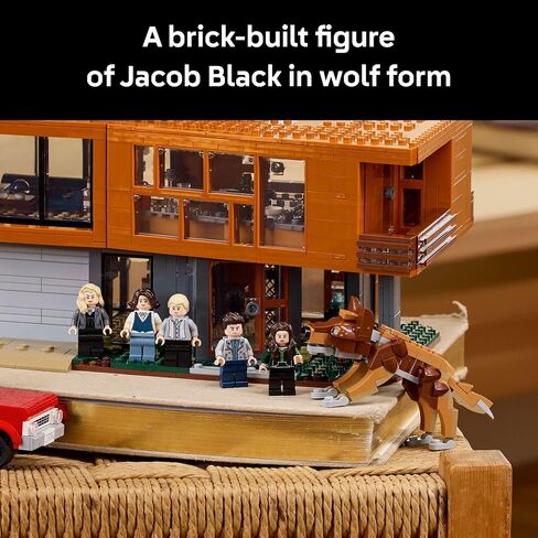 LEGO Ideas Twilight The Cullen House - Collectible Set for Adults 18+ - DIY Fantasy Craft for Book Lovers - Edward, Bella, Jacob + 4 More Minifigures - Gift Idea for Fans of The Movies - 21354 in Saudi Arabia