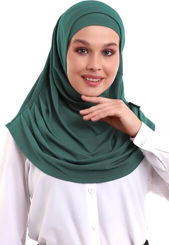 ihvan online, Hijab Scarves for Women, Ready to Wear, Lightweight and Comfortable Headscarf, Instant Turban, Jersey, Presewn in Saudi Arabia