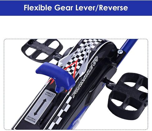 Costzon Go Kart for Kids, 4 Wheel Off-Road Pedal Go Cart w/Adjustable Seat, Steering Wheel, 2 Safety Brakes, EVA Rubber Tires, Ride-On Toys for Boys & Girls, Outdoor Racer Ride On Pedal Car (Green) in Kuwait