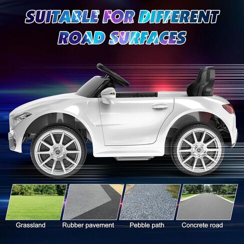 12 فولت أطفال يركبون السيارة مع التحكم عن بعد 2.4 جم ، وركوب السيارة الكهربائية التي تعمل بالبطارية على أبواب مزدوجة السيارة ، وحزام أمان 5 نقاط ، وضوء LED (SC-Purple) in Kuwait