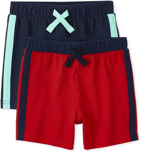 The Children's Place Baby and Toddler Boys Fashion Shorts, Jungle/Green-2-pack, 3T in Saudi Arabia