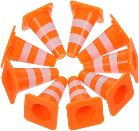 Homoyoyo 30Pcs Mini Traffic Cones: Mini Construction Cones 1in Traffic Roadblock Signs, Orange Multifunctional Building Theme Party Sports Activity Training Roadblock Scene Roadblocks in Saudi Arabia