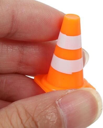 Homoyoyo 30Pcs Mini Traffic Cones: Mini Construction Cones 1in Traffic Roadblock Signs, Orange Multifunctional Building Theme Party Sports Activity Training Roadblock Scene Roadblocks in Saudi Arabia