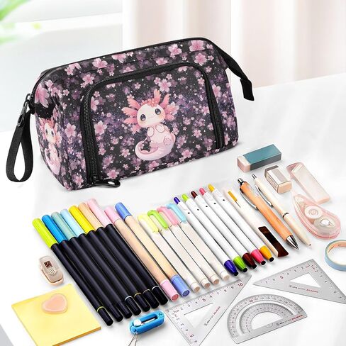 Dragon Large Pencil Case Organizer Multifunctional Big Pencil Pouch With Compartments Simple Stationery Pen Bag With Zipper in Saudi Arabia