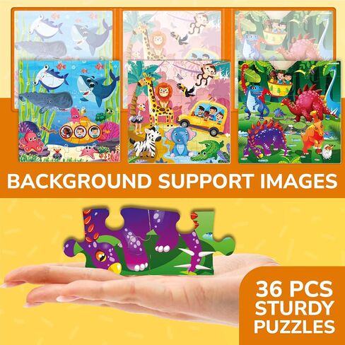 QUOKKA Travel Magnetic Puzzles for Toddlers 1-3 – 20+Pcs Happy Farm Toy Game with Extra-Long Play Book for Kids Ages 3-5 – Fun Travel Game Ages 2-4 – Strong Magnets for Car Activities – Version II in Saudi Arabia