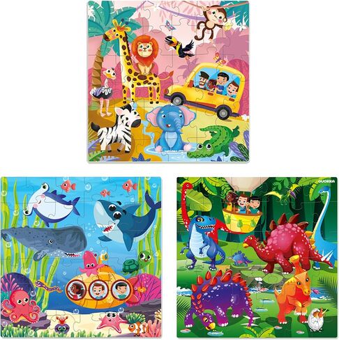 QUOKKA Travel Magnetic Puzzles for Toddlers 1-3 – 20+Pcs Happy Farm Toy Game with Extra-Long Play Book for Kids Ages 3-5 – Fun Travel Game Ages 2-4 – Strong Magnets for Car Activities – Version II in Saudi Arabia