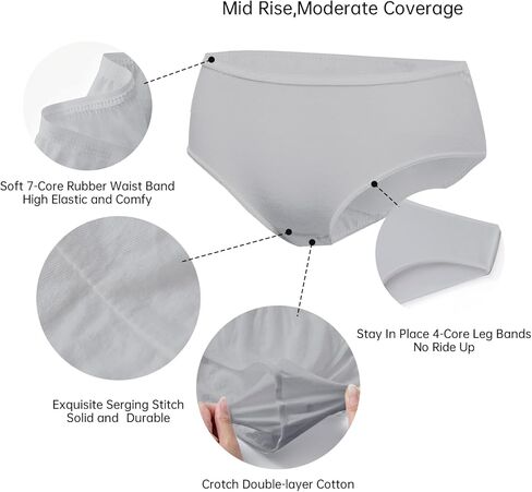 20/10/5 Pack Women's Disposable 100% Cotton Underwear Ladies Briefs Panties for Travel Hotel Spa Hospital Stays Emergencies in Kuwait