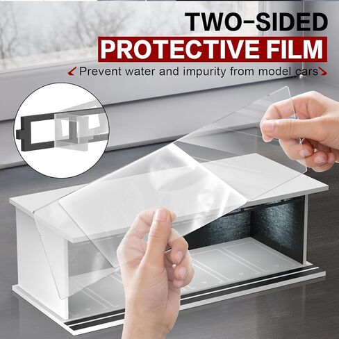 1/64 مقياس عرض DIECAST للسيارات Hot Wheels Matchbox ، ومرآب MINI MODEL TOY MODEL مع ضوء LED وغطاء الأكريليك ، ومواقف للسيارات القابلة للتكديس لتخزين Diorama للمجموعة الحالية in Kuwait