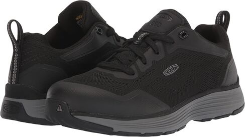 KEEN Utility Women's Sparta 2 Low Height Alloy Toe ESD Industrial Work Shoes, Drizzle/Papaya, 6 in Saudi Arabia